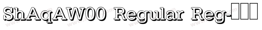 ShAqAW00 Regular Reg字体转换